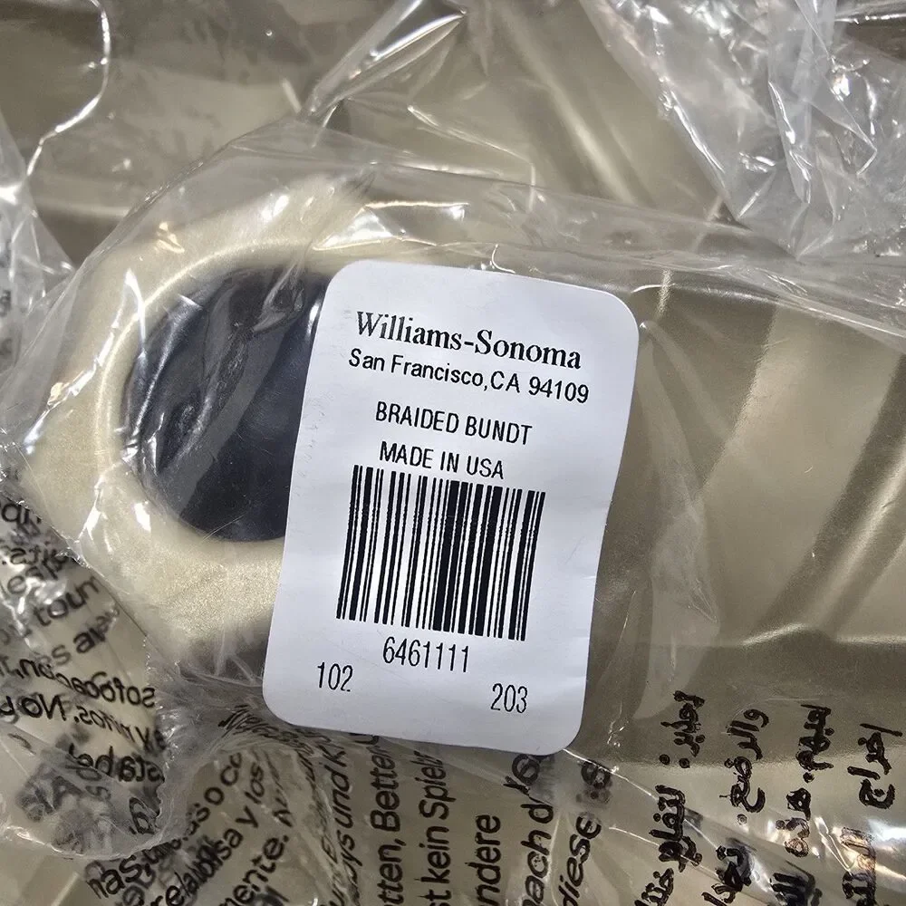 Williams-Sonoma Braided Bundt Cake New USA Made